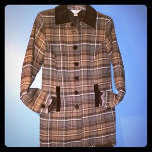 Christopher & Banks Plaid Coat